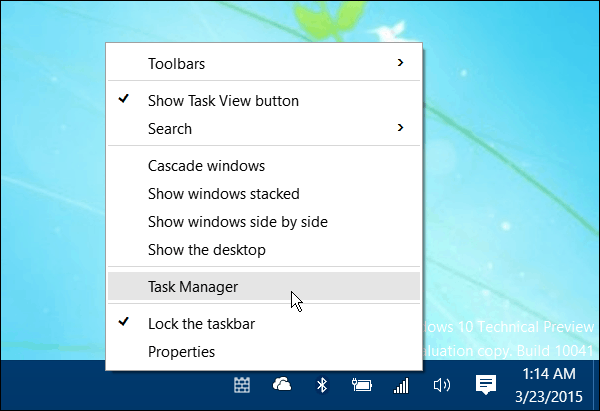 タスクマネージャーWindows 10を開きます