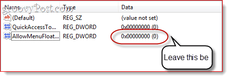 atspējot mini rīkjoslu programmā Word 2010 un Excel 2007