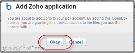 Synkronisera Zoho och Box.net