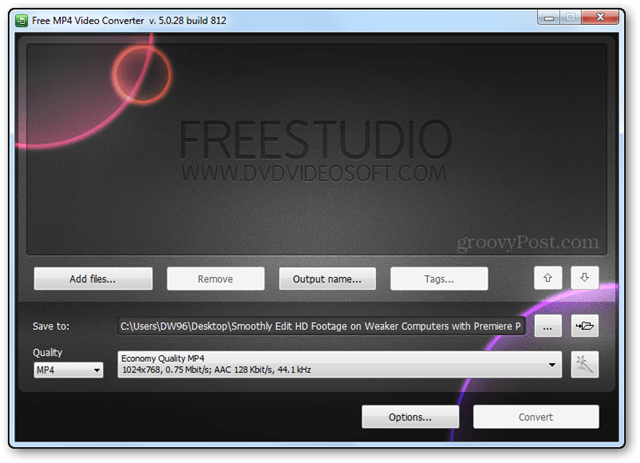 freestudio mp4 konverteris HD video konvertuoti SD failą redaguoti bitrate skiriamąją gebą