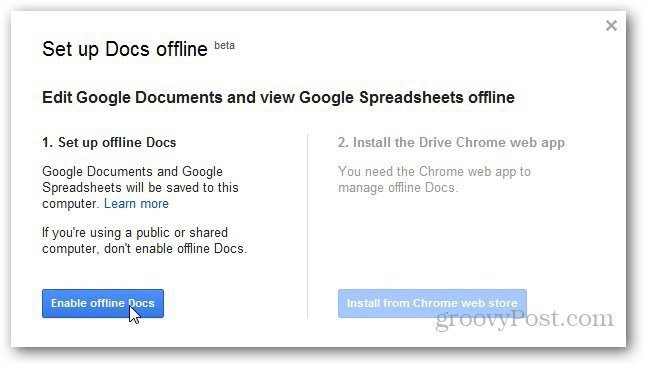 Google Documents hors ligne 1