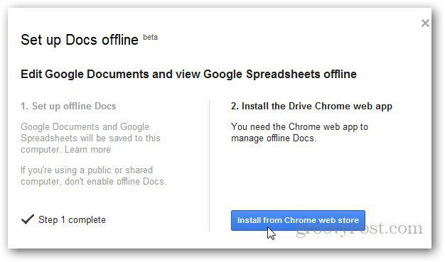 Google Documents hors connexion 2