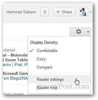 Favicons inschakelen in Google Reader