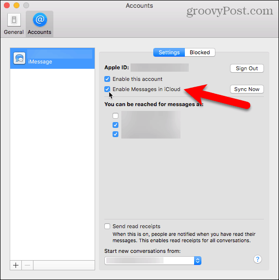 Schakel Berichten in iCloud op uw Mac in