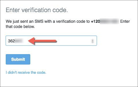 twitter-login-verificatie-code