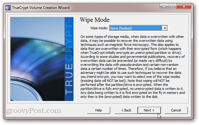 Režim TrueCrypt Wipe: mikroskopie s magnetickou silou