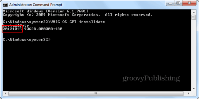 Windows Windows Dátum inštalácie cmd promptwmic enter
