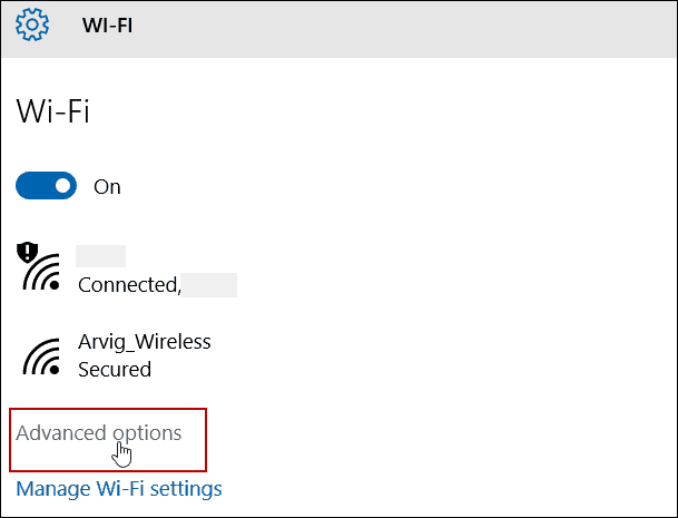 詳細設定WiFi