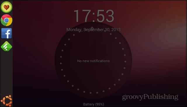 Ubuntu Lockscreen kenar çubuğu