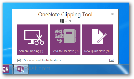 OneNote 2013クリッピングツールを削除する方法