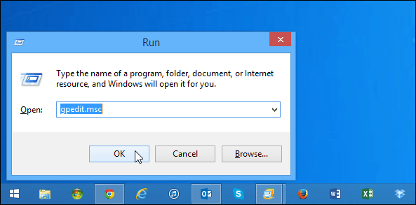 Kaip paslėpti arba išjungti „SkyDrive“ / „OneDrive“ „Windows 8.1“