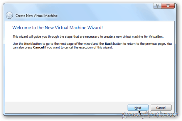 Παράθυρα του Οδηγού VirtualBox 8