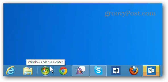Windows Media Centerアイコンタスクバー Windows Media Centerアイコンタスクバー
