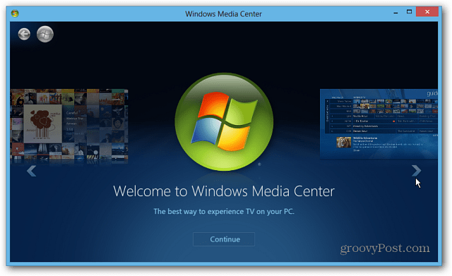 Windows Media Centerを起動します Windows Media Centerを起動します