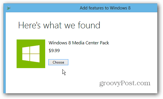 Windows 8 Media Centerパック Windows 8 Media Centerパック