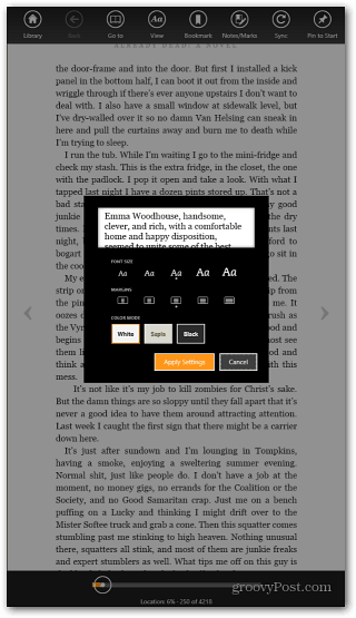 Поверхня RT Kindle App