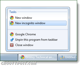 Starten Sie Chrome Incognito