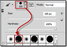 photoshop cirkelpenseel selector