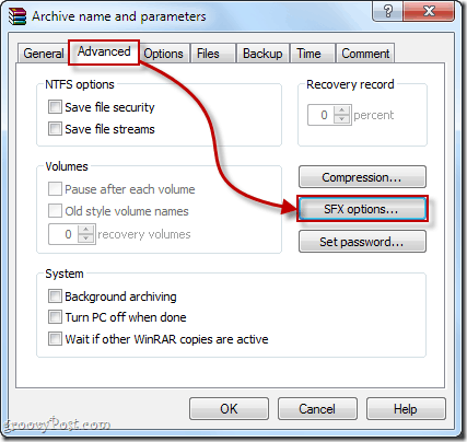 Crear instaladores sin conexión utilizando un archivo WinRAR de extracción automática