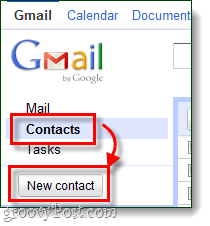 जीमेल में एक नया संपर्क बनाएं