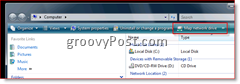 Mapujte sieťovú jednotku v systéme Windows 7, Vista a Server 2008 z programu Windows Explorer