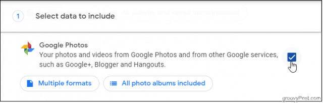 Välj Google Photos