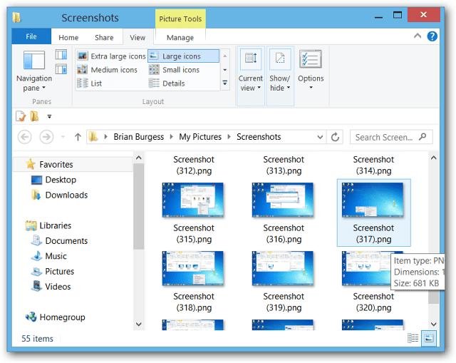 Sådan nulstilles Windows 10-skærmbillede-tælleren