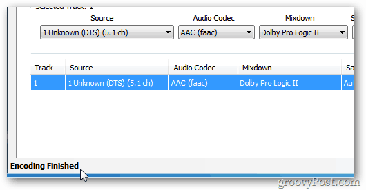 HandBrake-Codierung abgeschlossen