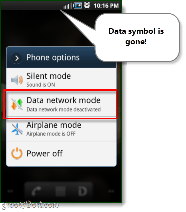 android 3g telefonalternativ inaktiverade