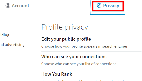 Link tab privacy