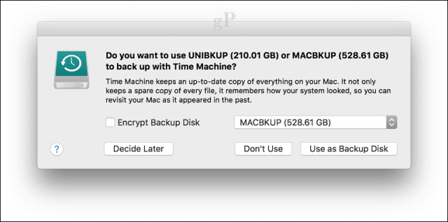 Een Time Machine-back-up instellen in macOS