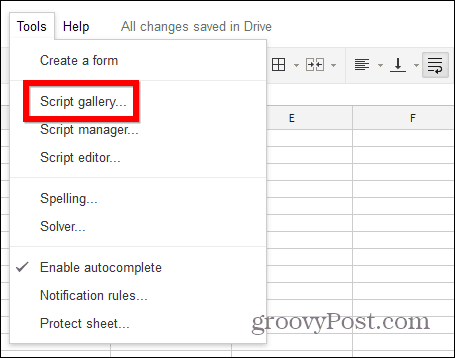 Gestore degli script di installazione di Gmail Meter