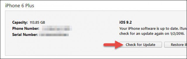 iTunes atjaunināt ios ierīci