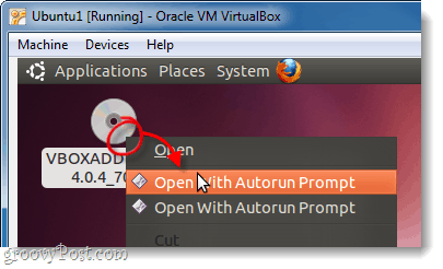 autorun vboxadditions disque dans ubuntu virtualbox