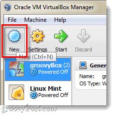 Créer une nouvelle VM dans Virtualbox