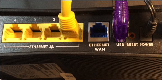 Port USB pe router