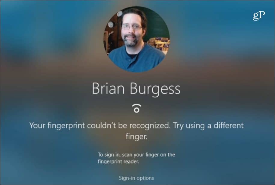 Sormenjälkeä ei tunnistettu Windows Hello