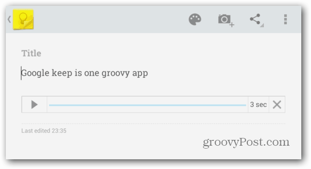 Google Keep-Sprachnotizen Google Keep-Sprachnotizen