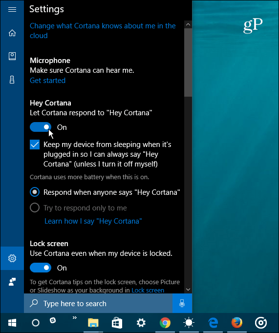 aktivera hej cortana