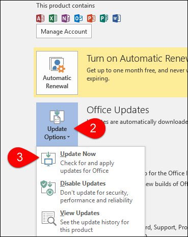 „Office-update“ dabar
