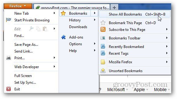 Como transferir marcadores do Firefox para o Chrome