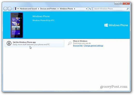 invite d'installation du logiciel windows phone 8