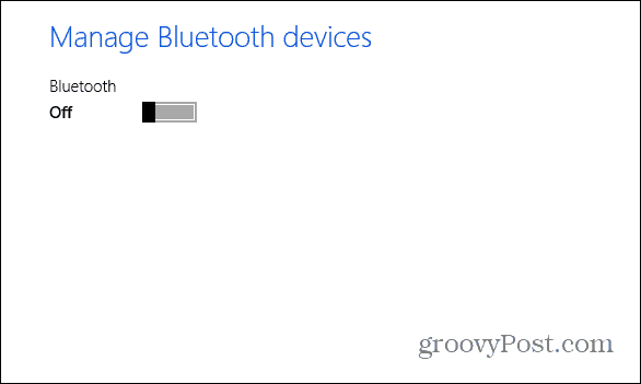 Bluetooth כבוי