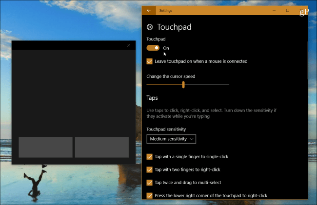 Het nieuwe Windows 10 virtuele touchpad inschakelen