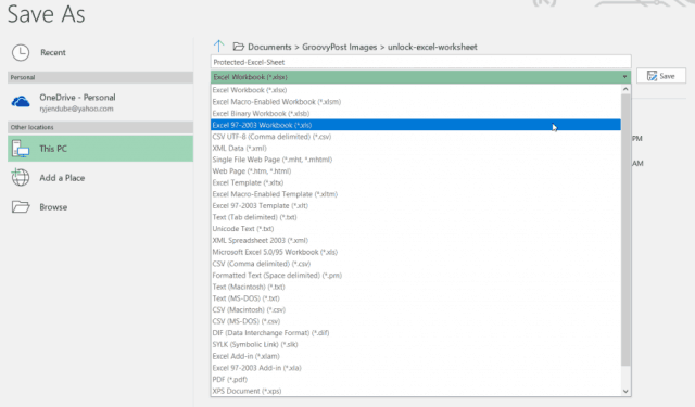 saglabāt failu vecākā Excel versijā