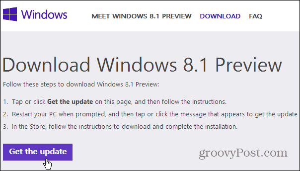 Kaip atnaujinti „Windows 8.1“ viešą peržiūrą