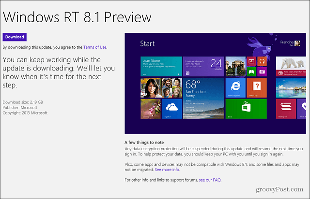 Windows RT 8.1 Náhled Windows Store Windows RT 8.1 Náhled Windows Store