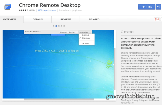 Como usar a Área de trabalho remota do Chrome para Android