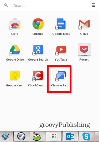 Vzdialený počítač Chrome