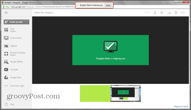 Hoe Google Hangouts Remote Desktop te gebruiken